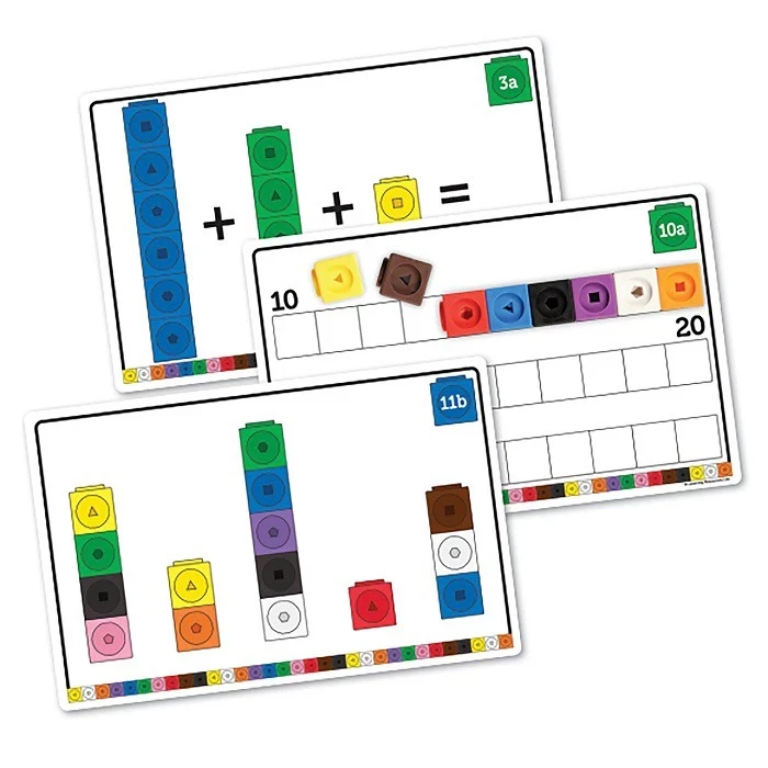Learning Resources MathLink Cubes Early Math Activity Set Puzzle