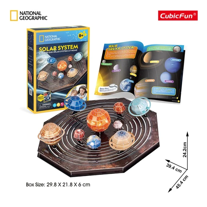 National Geographic Solar System - 3D Puzzle Mainan