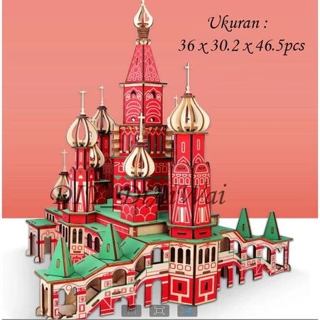 3D DIY Wooden Puzzle Spectacular Model Educational Puzzle Toy