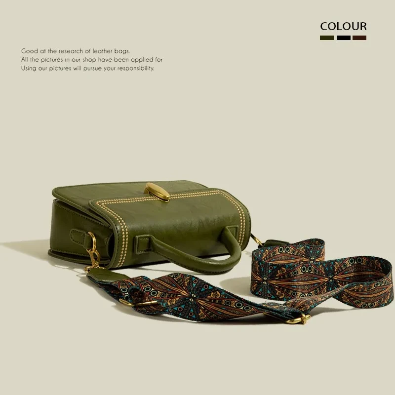 Advanced Texture Retro Messenger Bag For Women