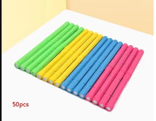 LFAYER 3D Long Magnet Sticks Magnetic Building Blocks Magnet Sticks Construction DIY Magnetic toys For Kid