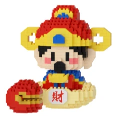 Nano Block Dewa Rezeki Guanyin Budha Smile God Satra Dewa Jodoh Set Gifts and Displays