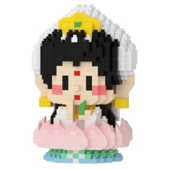 Nano Block Dewa Rezeki Guanyin Budha Smile God Satra Dewa Jodoh Set Gifts and Displays