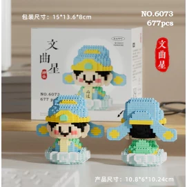 Nano Block Dewa Rezeki Guanyin Budha Smile God Satra Dewa Jodoh Set Gifts and Displays