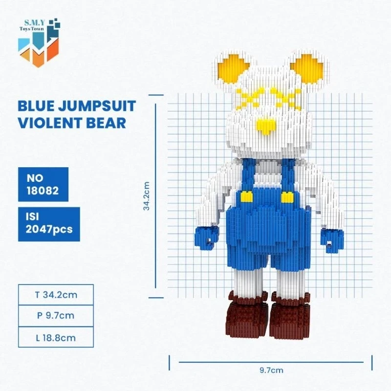 TSC Nano Block Violent Jumpsuit Bricks Education Nano Block / Toy Nano 3D Block