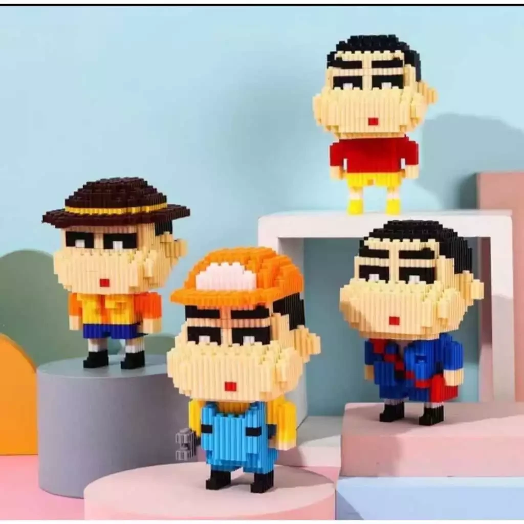 Nano Block Shinchan Toy Building Block Blocks Bricks Educational Toys Set Grish