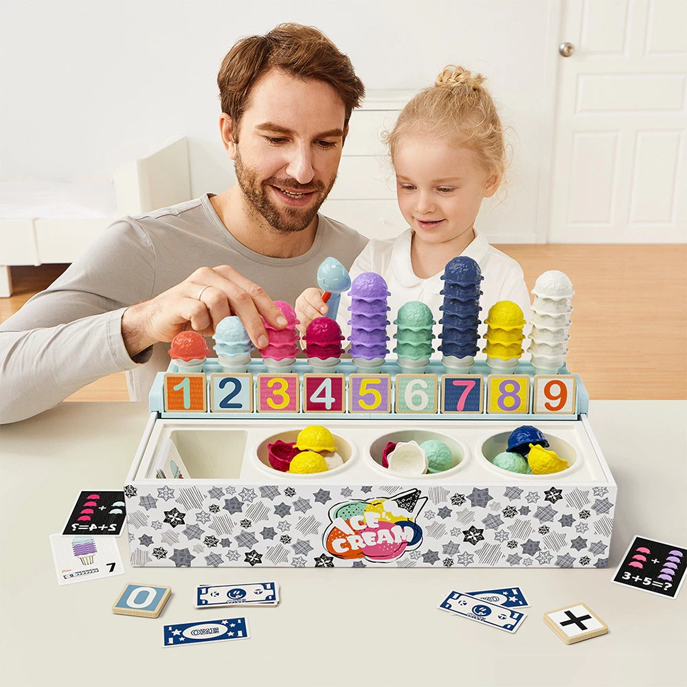 Top Bright Set Learning Box Ice Cream Shop Toy Kids Toy Collection