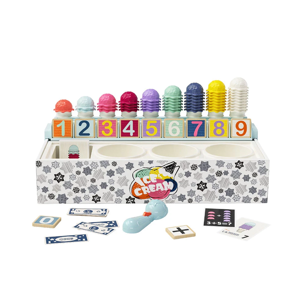 Top Bright Set Learning Box Ice Cream Shop Toy Kids Toy Collection