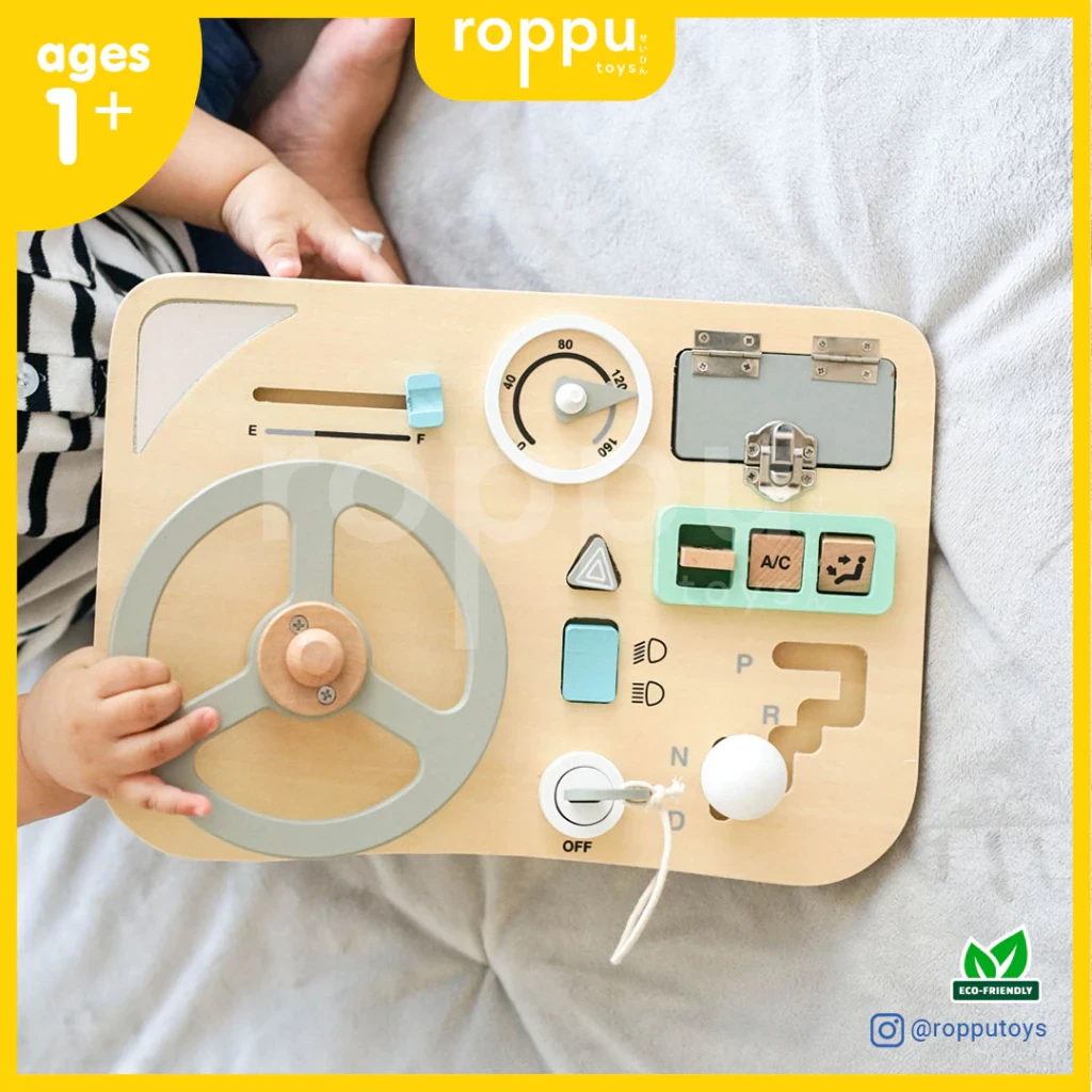 Wooden Sensory Busy Board Wooden Toys Montessori