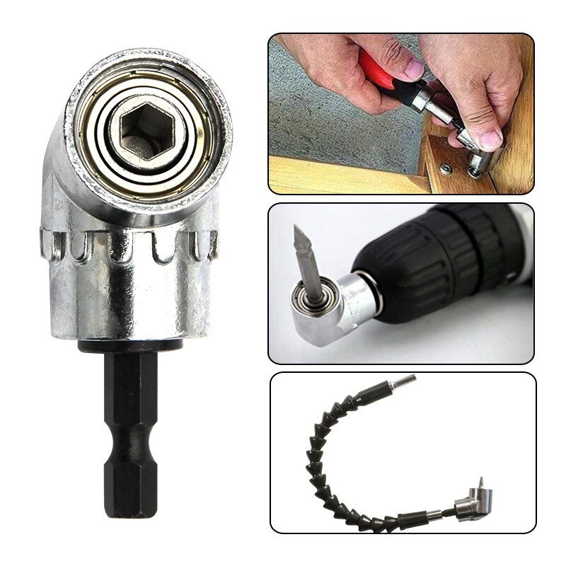 105 Degree Turning Screwdriver Joint Electric Drill Corner Attachment Extension Socket