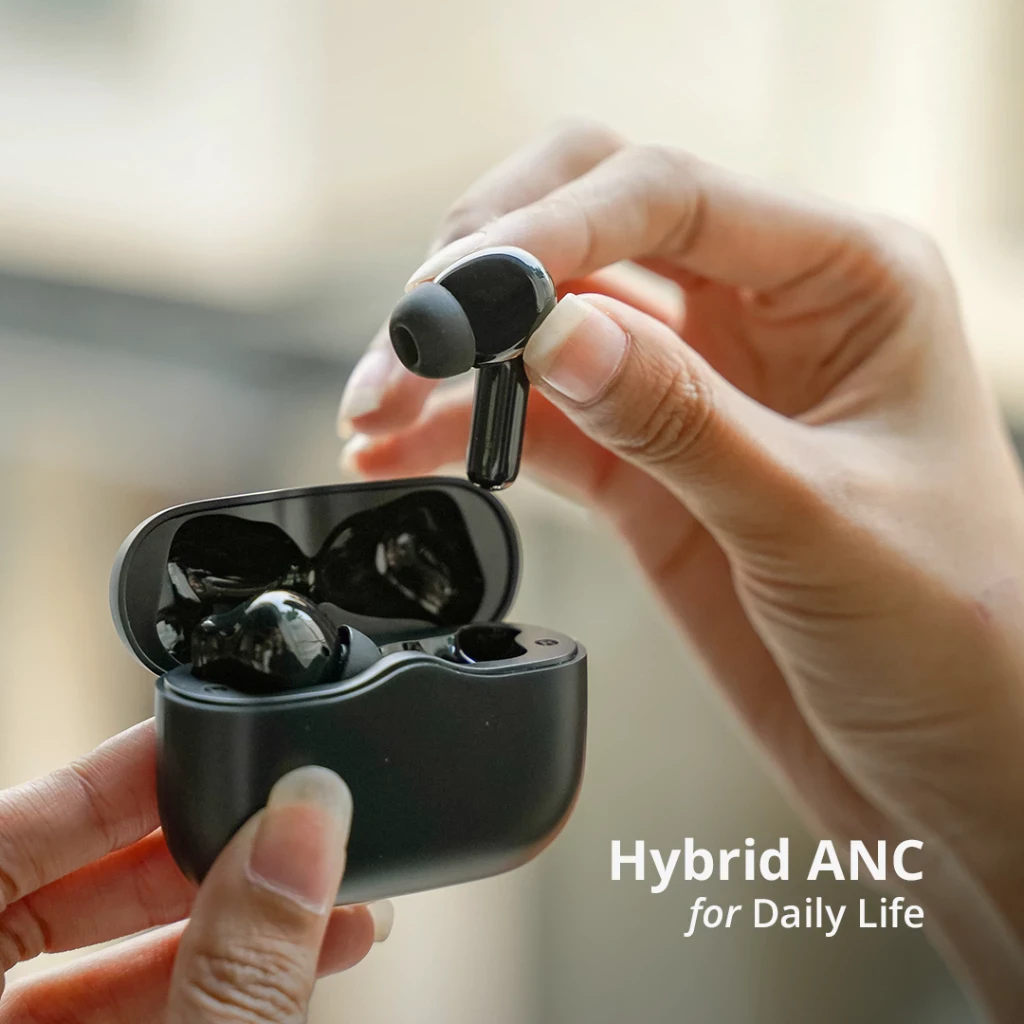 Eggel QuietBuds S ANC + ENC TWS Bluetooth Earbuds with Low Latency Mode