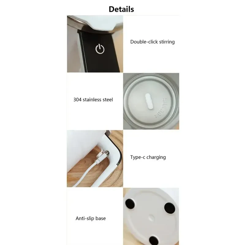 Electric Coffee Mug USB Rechargeable Automatic