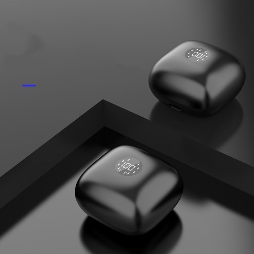 Digital display charging bin Bluetooth headset