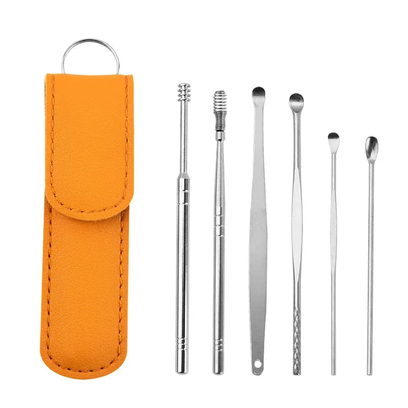 6PCS Stainless Steel Ear Wax Remover Set