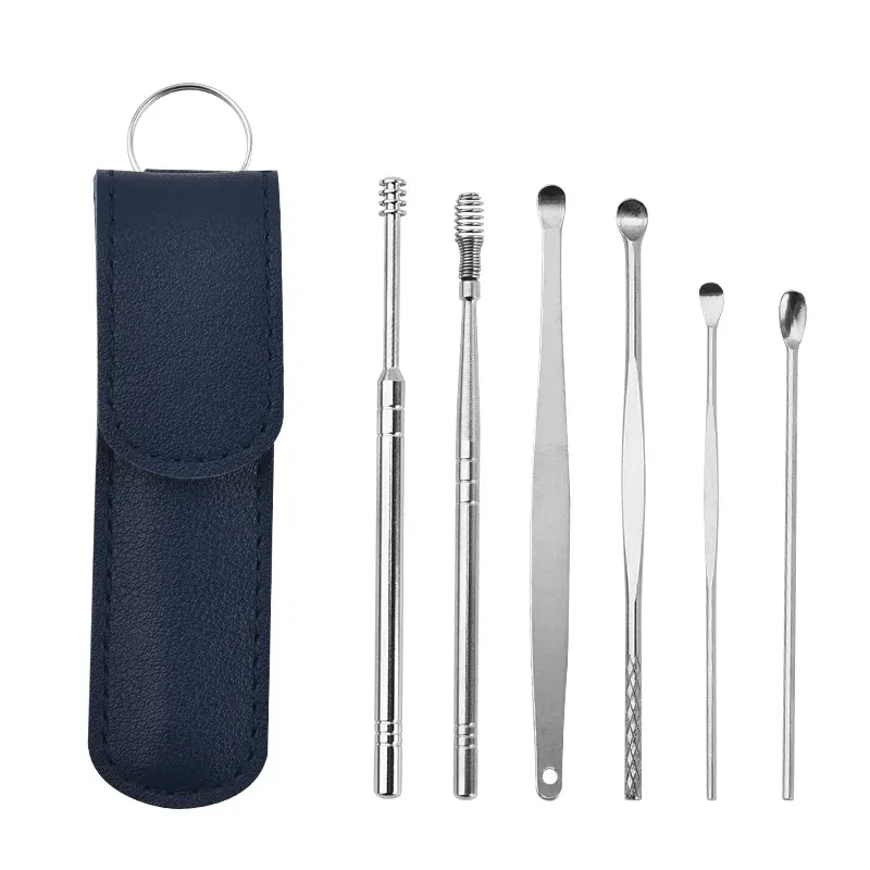 6PCS Stainless Steel Ear Wax Remover Set