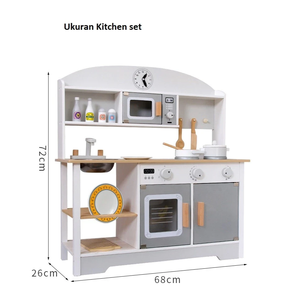 Wooden Toys Kitchen Set Model Japan Style