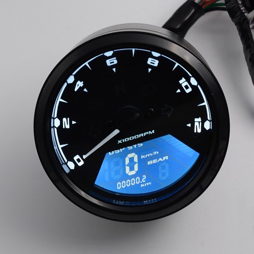About High Beam Gear Display And Warning Function Motorcycle Modification Instrument Speed Tachometer