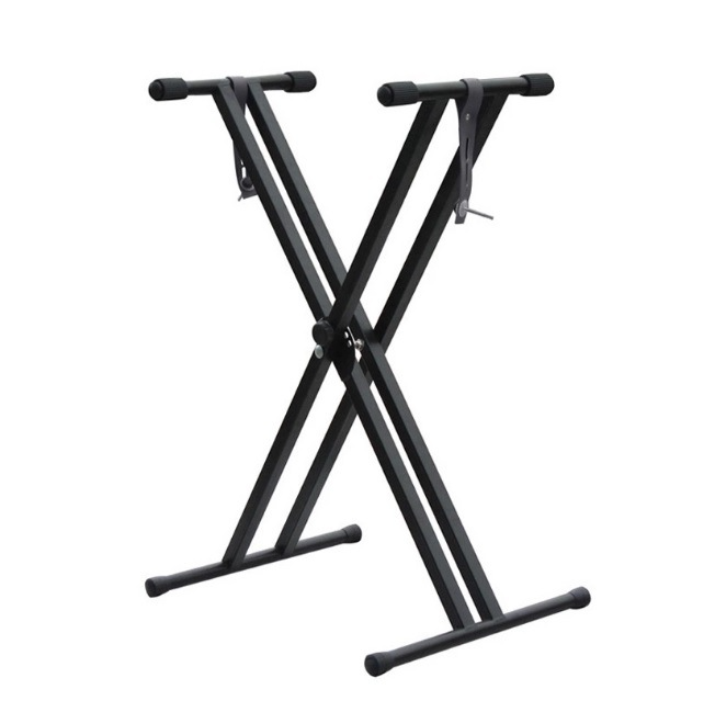 X-type Adjustable Double-tube Electronic Organ Rack Double-tube Keyboard Stand