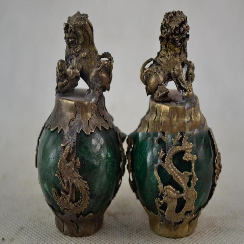 Antique Miscellaneous Silverware Agate Small Lion Ornament