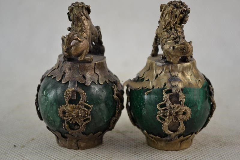 Antique Miscellaneous Silverware Agate Small Lion Ornament