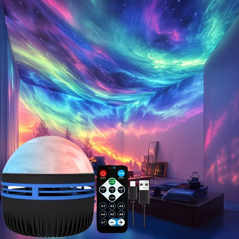 Color-Changing Tabletop Lamp with Remote Control