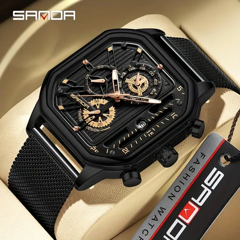 SANDA Men'S Fashion Sports Watch