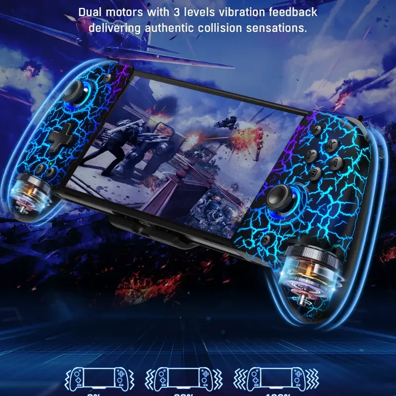 For Switch Joycon Controller, Joypad Controller For Nintendo Switch, DinoFire One-Piece Joypad Controller Replacement For Switch Joy Con, Switch Joycons Controller Remote With Adjustable Turbo And Ergonomically Designed