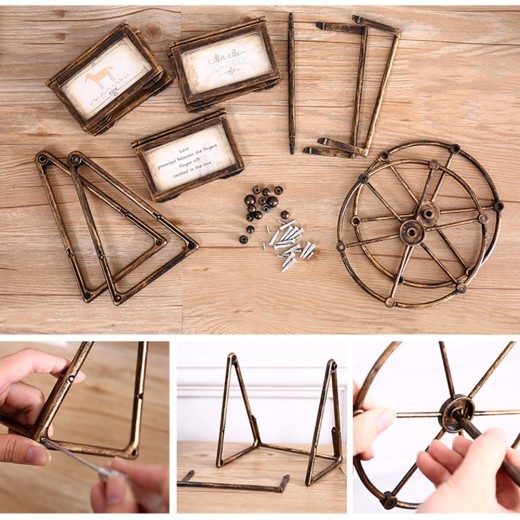 Combined plastic children's photo frame