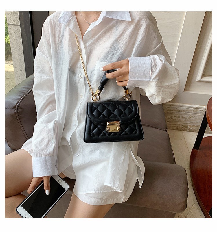 Summer New Fashion Chain Messenger Net Red Ladies Rhombus Small Square Bag