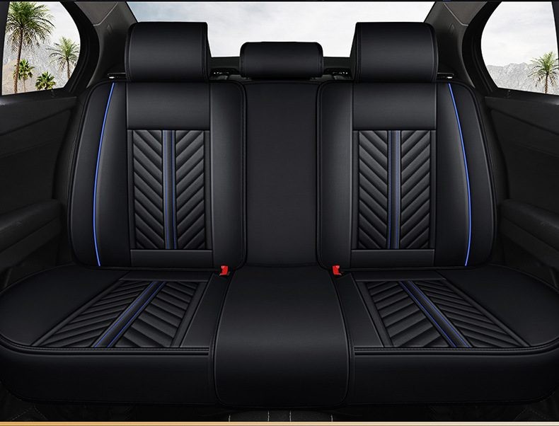 Car Seat Cover Faux Leather Cushion 5 Seater Full Set Front Rear Premium Quality