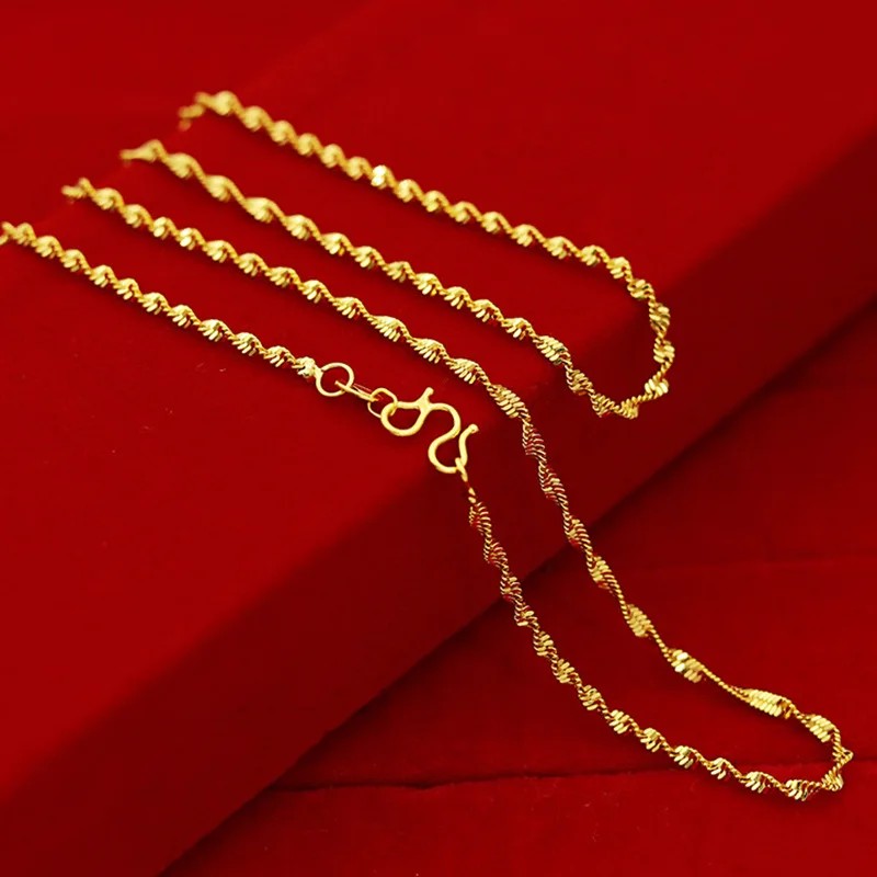 18K Yellow Gold Plated Necklace for Women