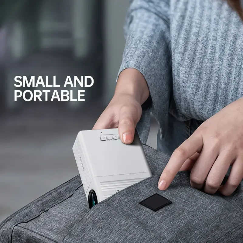 Portable Mini Projector 1080P, 3D-Ready, LCD Display, Tabletop Mount, Button Control, USB Video, 220-240V, 30-49 ANSI Lumens, 2000-2499