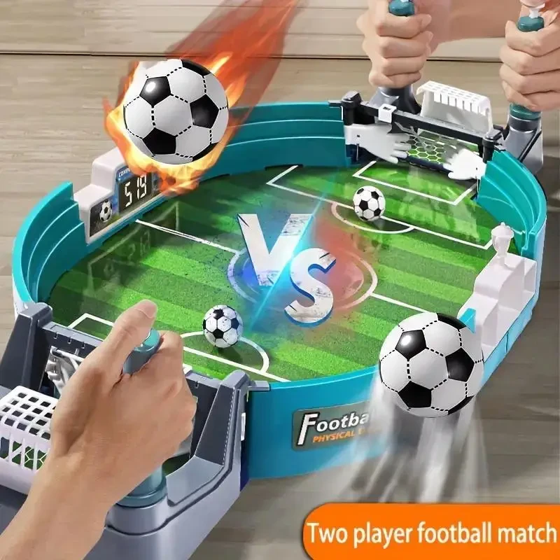2-Player Tabletop Football Game with 4 Balls - Ideal for Party Fun & Brain Boosting, Great Christmas Gift Idea