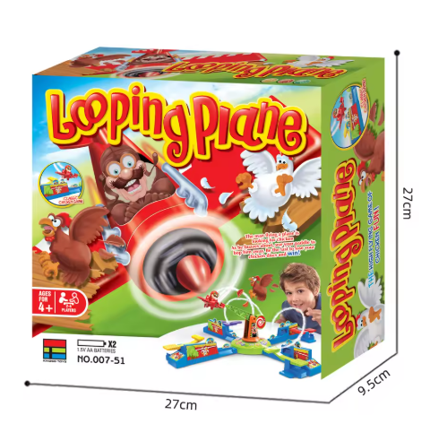 Looping Louie Spinning Plane Chicken, juego para robar pollo, interaccin entre padres e hijos, rompecabezas de batalla, juego d