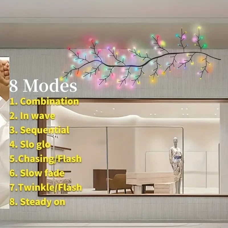 Colorful Willow Vine LED String Lights