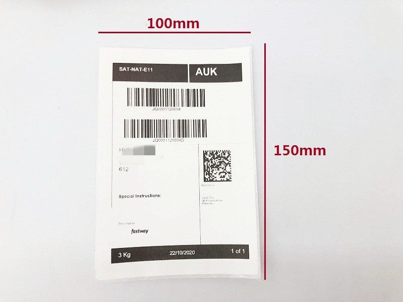 10 Rolls Premium 100x150mm Direct-thermal labels 350pcs/roll Self Adhesive Label