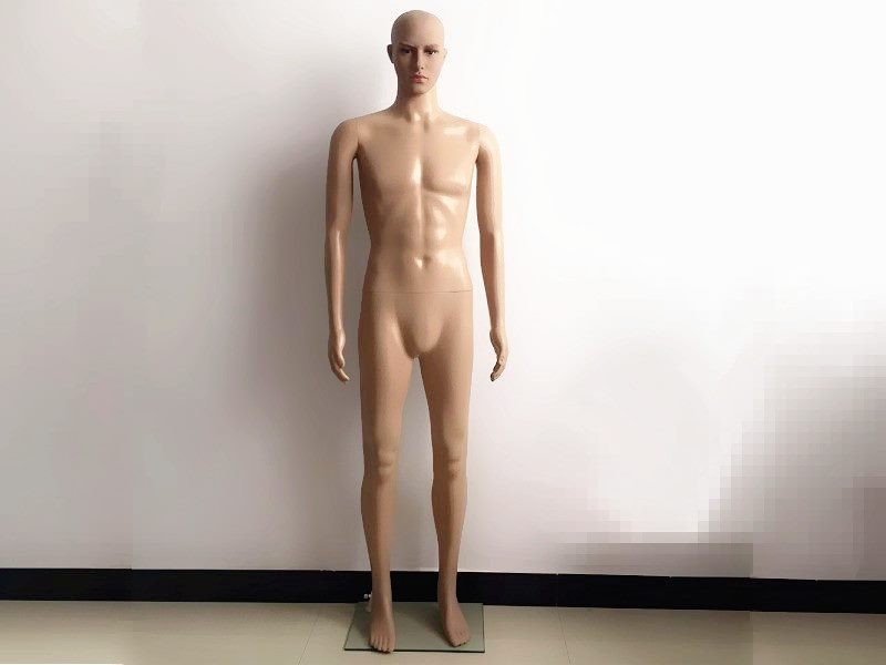 185CM Realistic Male Mannequin Metal Stand Base Makeup Detachable Body Parts