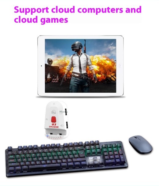 USB Key Mouse To Bluetooth Key Mouse Computer Cellphone Key Mouse Link