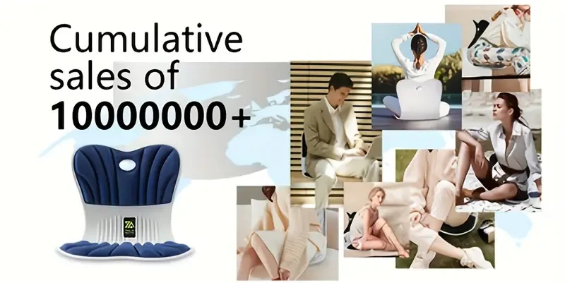 Ergonomic Lumbar Support Cushion: Relieves Pressure And Corrects Posture for Comfortable Sitting