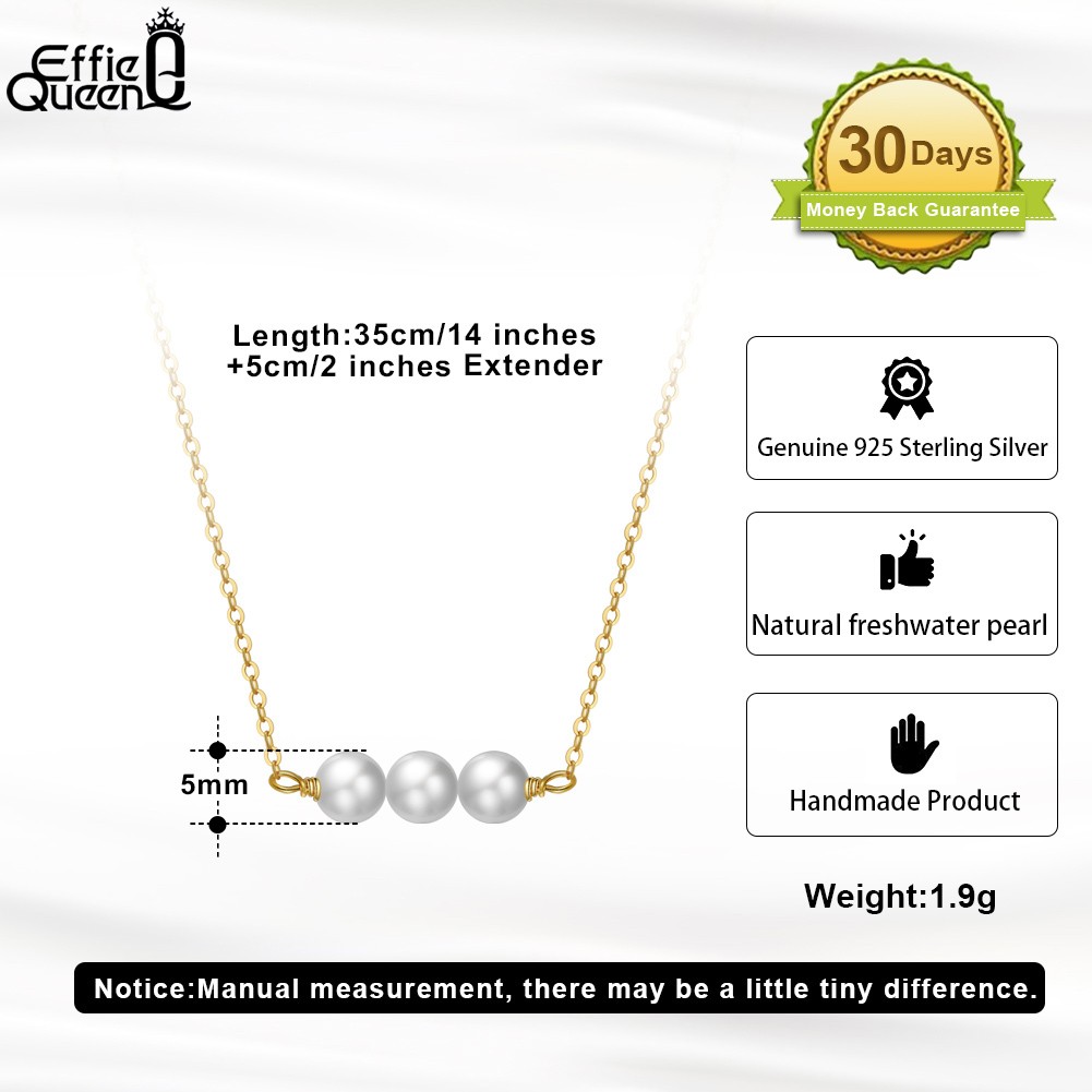 EFFIE QUEEN 14K Gold Plated Baroque Pearl Pendant Necklace
