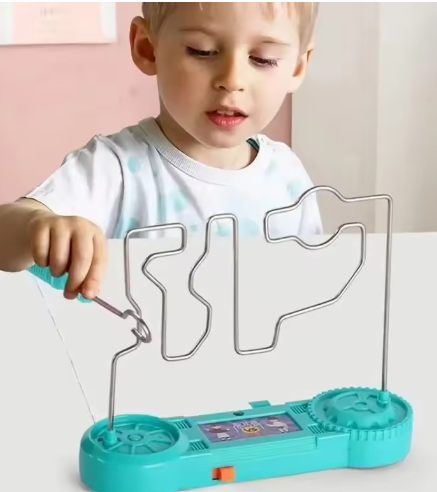 Kids Collison Electric Shock Toy Education Electric Touch Maze Game Party Funny Game Science Experiment Toys for Children Gift