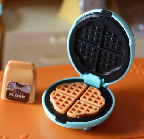 1set 1/6 Scale Dollhouse Miniature Electric Oven Mini Bread Maker Model Kitchen Furniture Accessories For Doll House Decor Toys