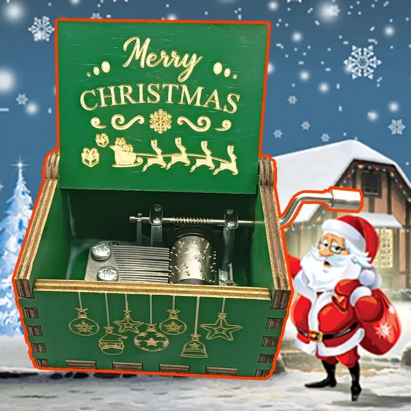 Vintage Hand-Cranked Music Box