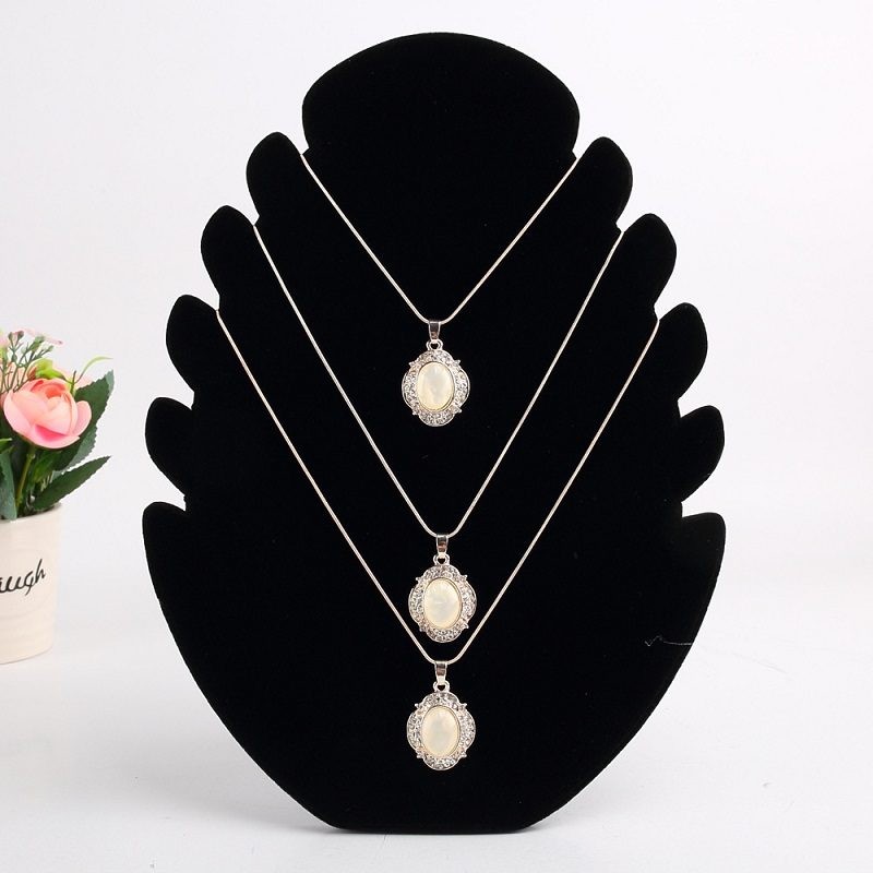 Velvet Display Necklace Stand - 2 Colours