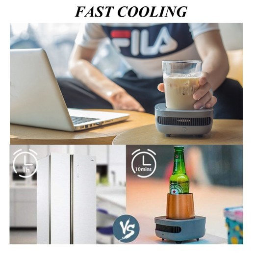 Fast heating and cooling cup