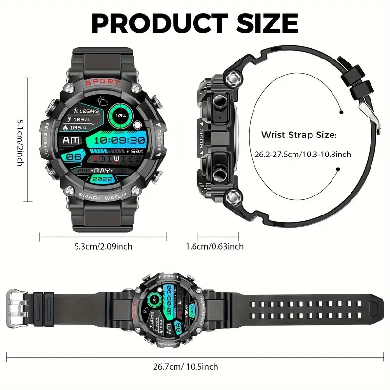 JELLOO Smartwatch with TWS Earbuds