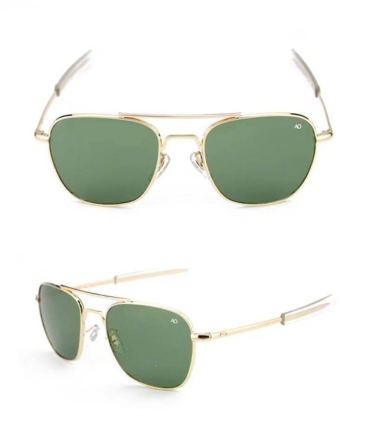 Men's HD tempered glass frame sunglasses