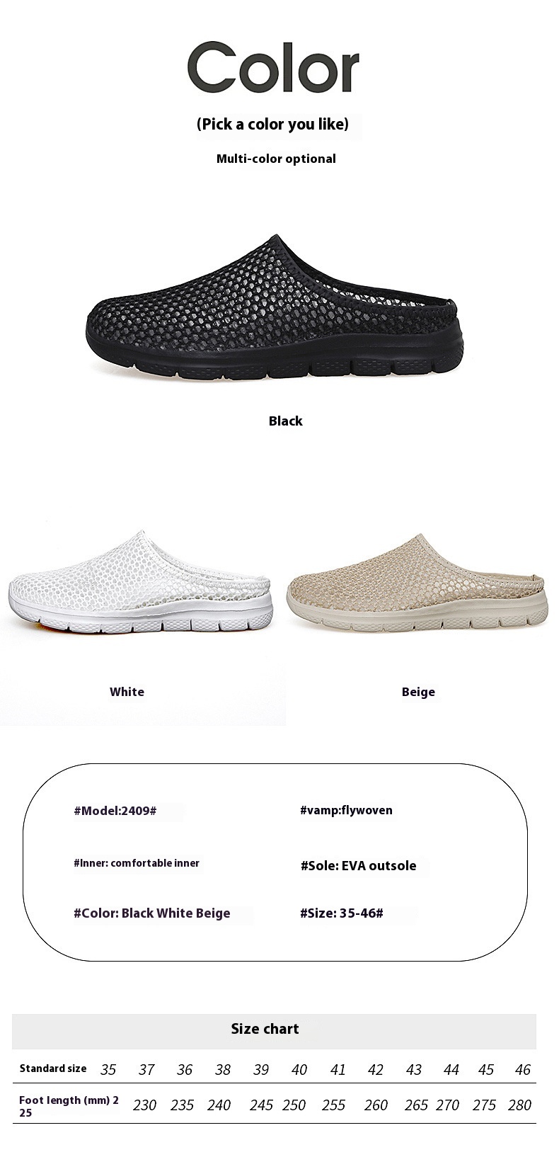 Soft-soled Mesh Surface Breathable One Pedal Couple Style