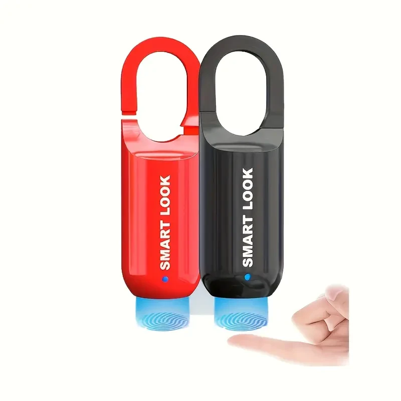 Compact USB-Rechargeable Fingerprint Lock - Versatile for Backpacks, Luggage & More - Long Battery Life, Secure Password Feature