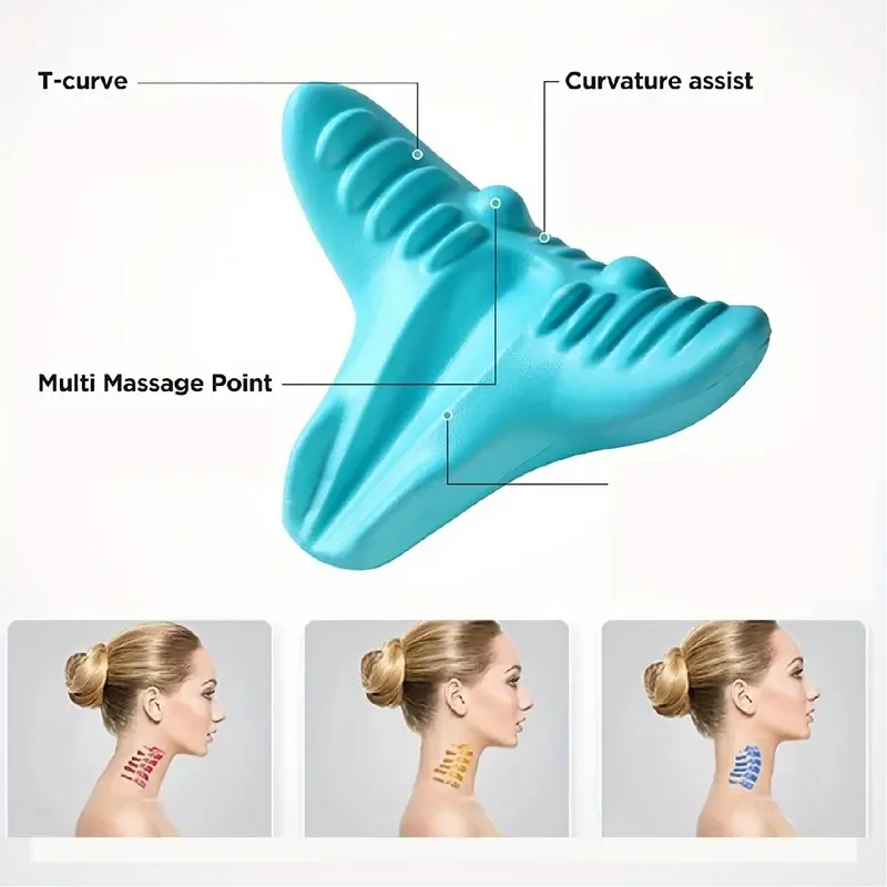Yoga Massager Equipment Spine Neck Massager Back Massager Stretcher Cervical Sleeping Ergonomic Bed Pillows Neck Pillow Neck Muscles Relax Massager Stretcher